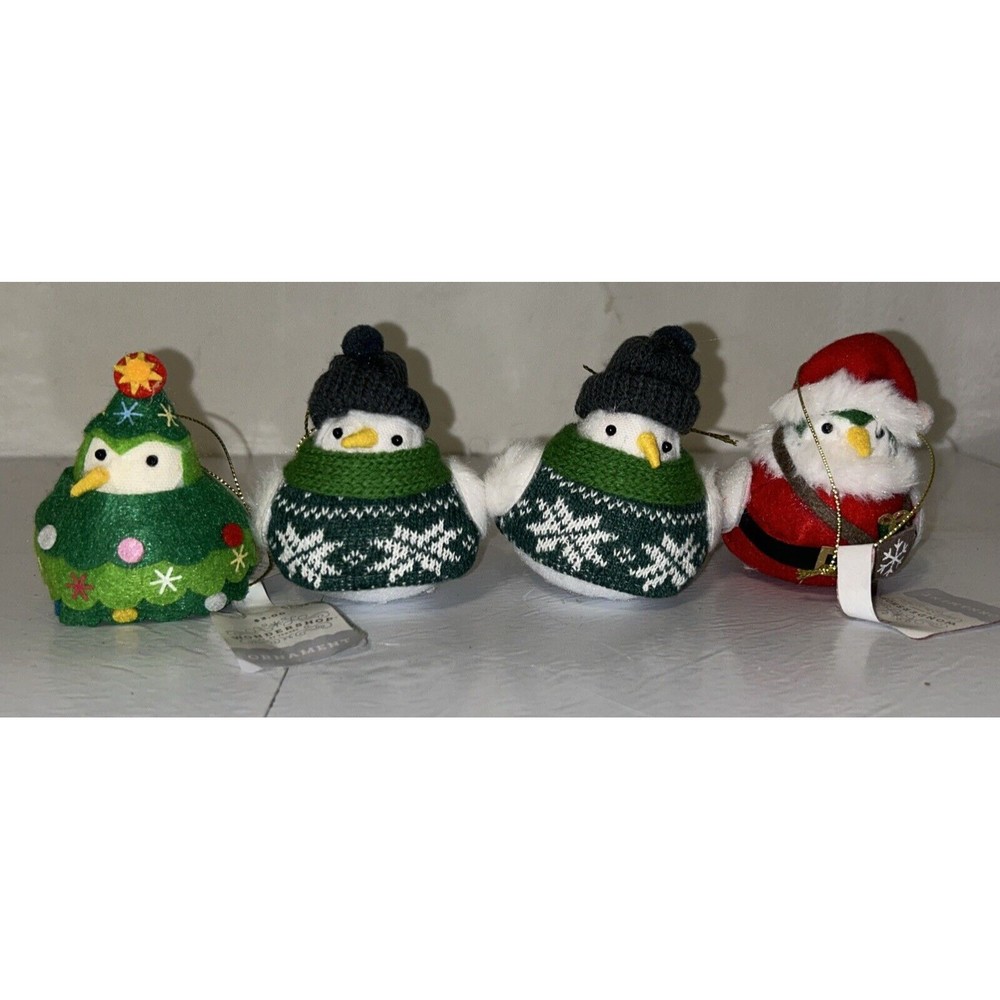 2021 Target Christmas Wondershop Birds Ornament Lot Of 4 NEW